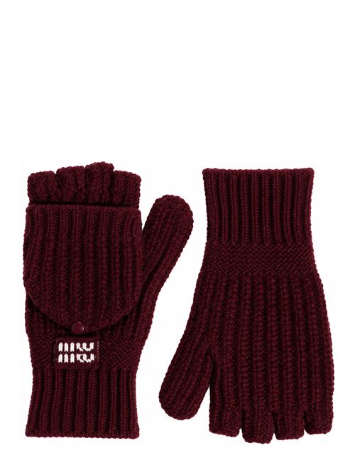 Guanti con logo MIU MIU | 5GG2662F8SF0399